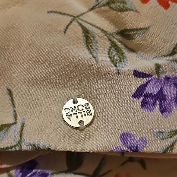 Billabong Floral Dress with Purple and Orange Accents - Picture 4 of 6